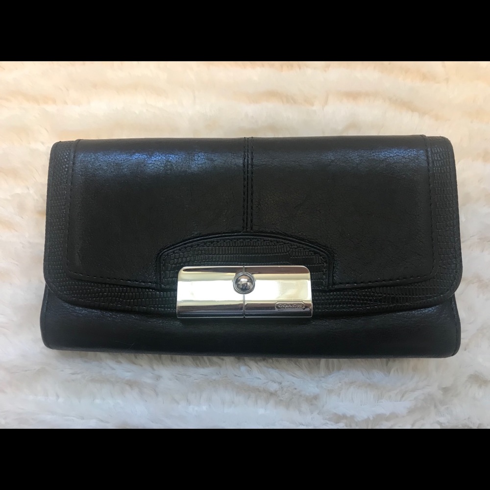 Coach Black Leather Wallet